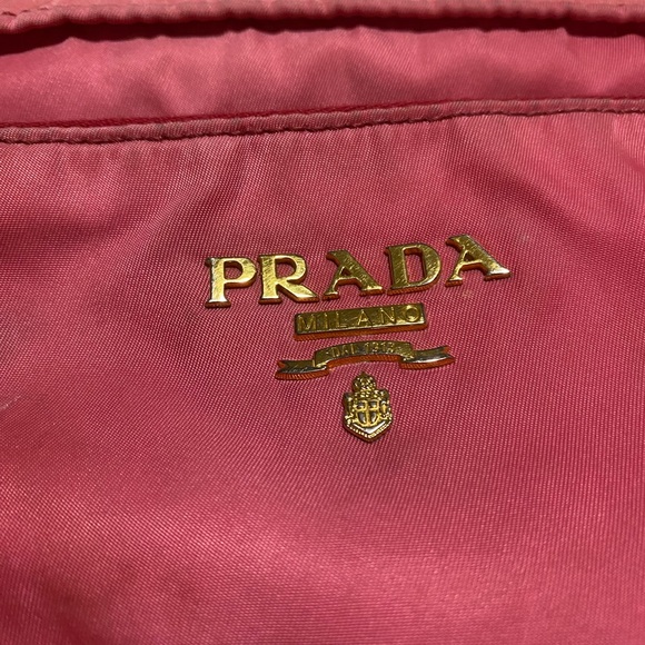 Authentic Prada Tessuto + Saffian Crossbody in Peonia - Picture 13 of 14